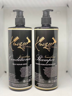 16oz Nourishing Shampoo and conditioner Set - Kenizee Hair Collection 